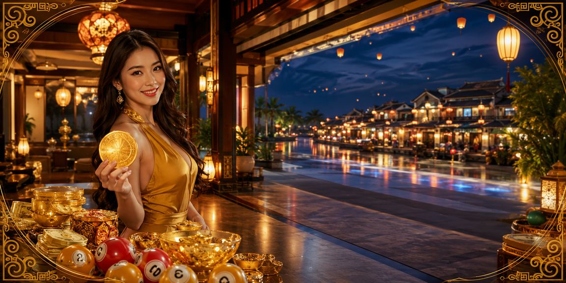 Phong cảnh đèn lồng và xổ số tại Hội An